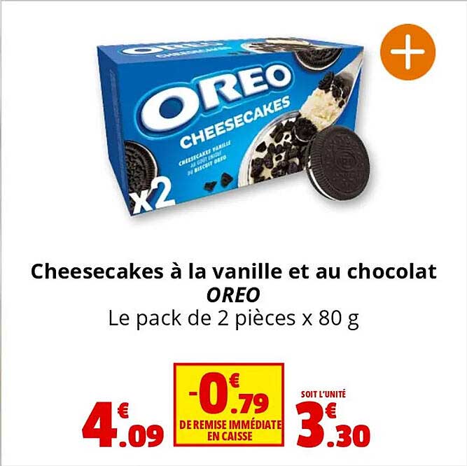 Cheesecakes à la vanille et au chocolat OREO