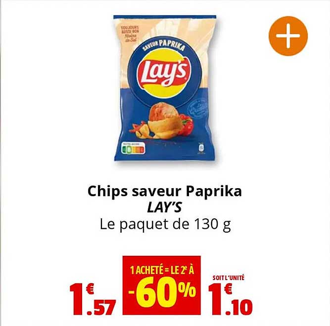 Chips saveur Paprika LAY'S