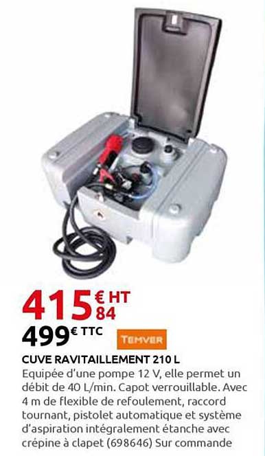 CUVE RAVITAILLEMENT 210 L