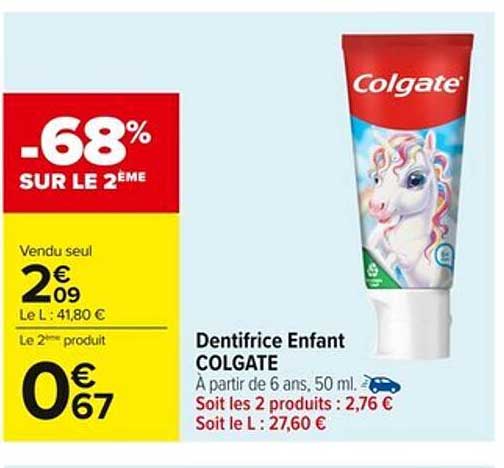 Dentifrice Enfant COLGATE