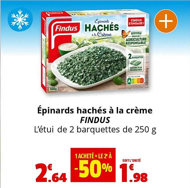 Épinards hachés à la crème FINDUS