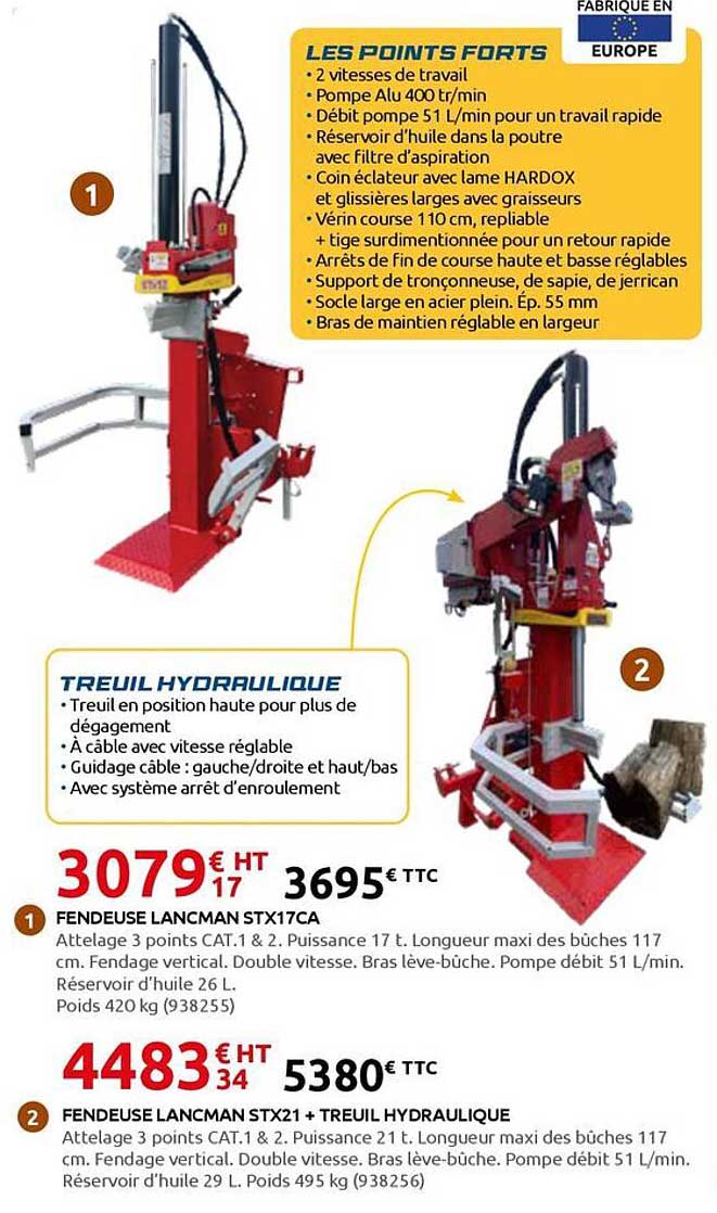 FENDEUSE LANCMAN STX17CA