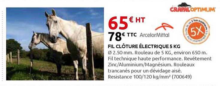 FIL CLÔTURE ÉLECTRIQUE 5 KG