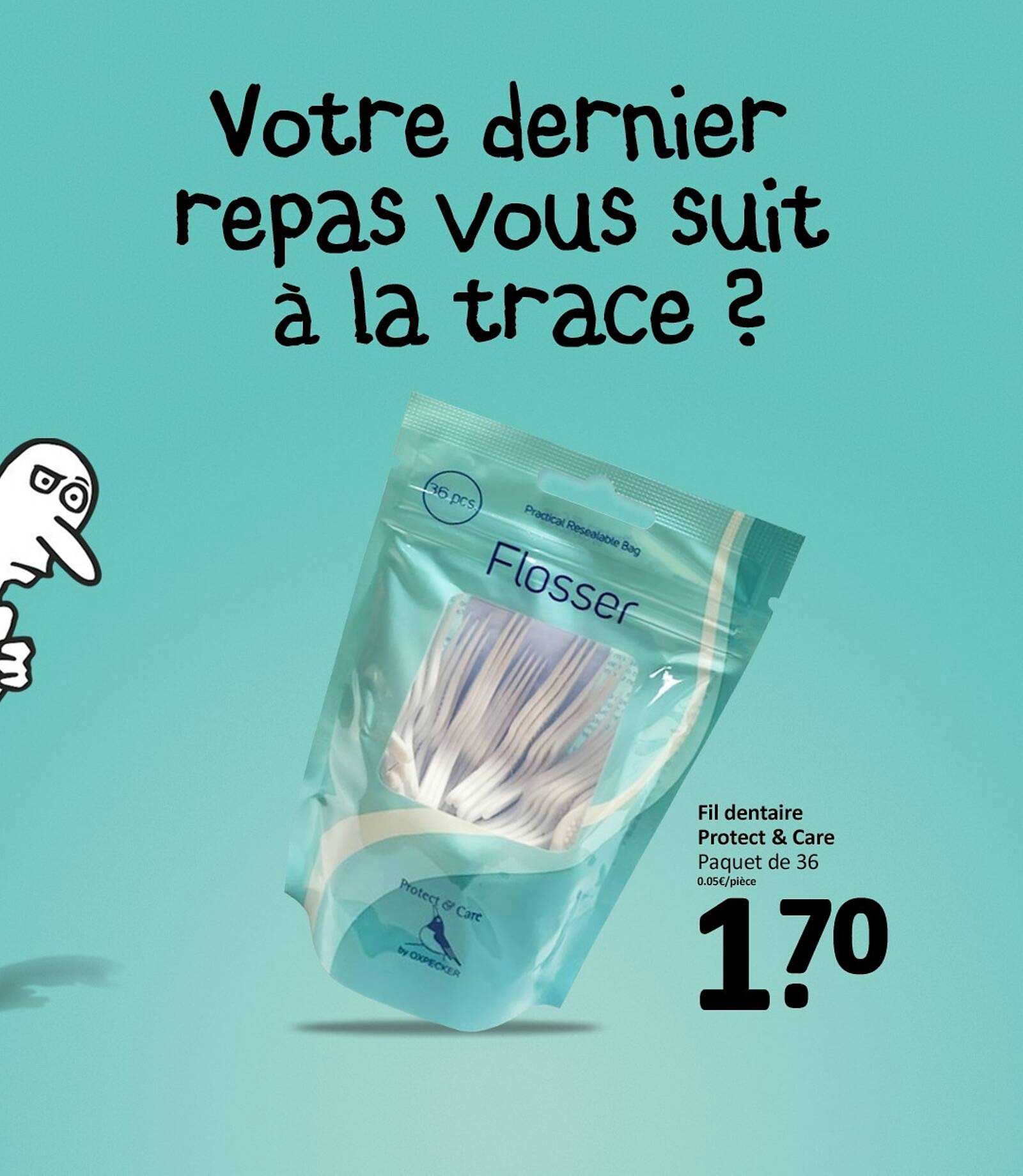 Fil dentaire Protect & Care Paquet de 36