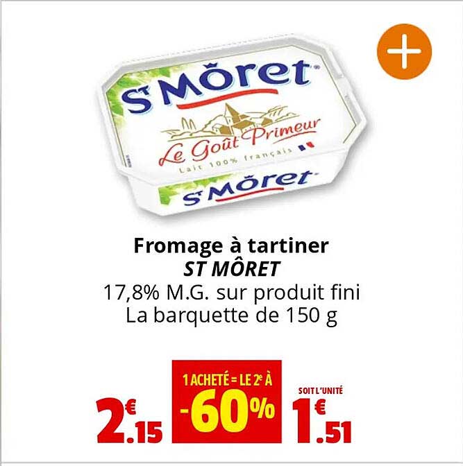 Fromage à tartiner ST MÔRET