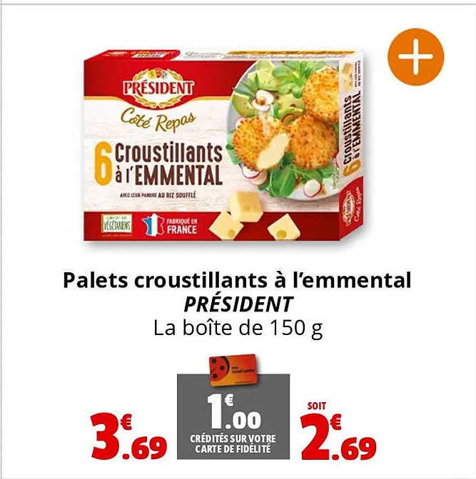 Palets croustillants à l’emmental PRÉSIDENT