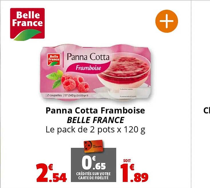 Panna Cotta Framboise BELLE FRANCE