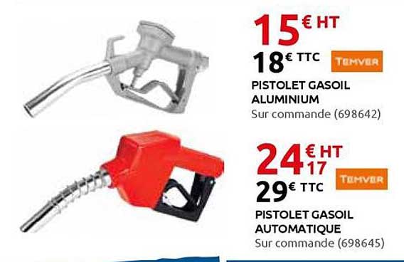 PISTOLET GAZOIL ALUMINIUM