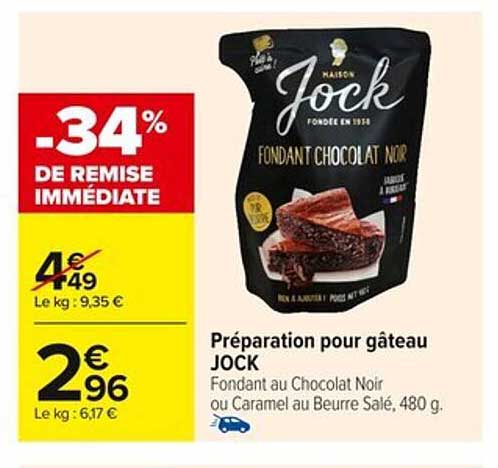 Préparation pour gâteau JOCK