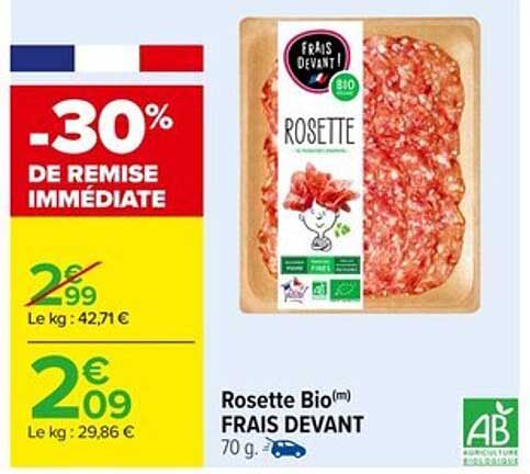 Rosette Bio(m) FRAIS DEVANT