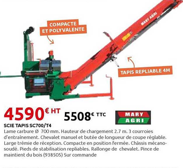 SCIE TAPIS SC700/T4