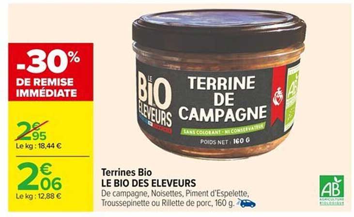 Terrine de Campagne - Le Bio des Éleveurs