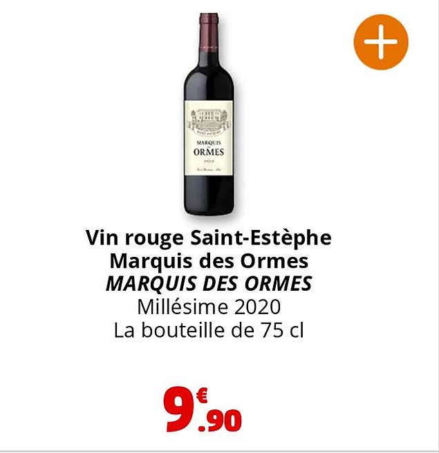 Vin rouge Saint-Estèphe Marquis des Ormes MARQUIS DES ORMES