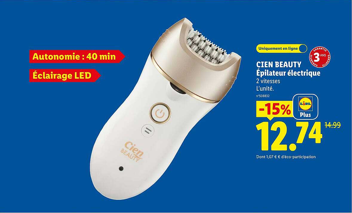 CIEN BEAUTY Épilateur électrique
