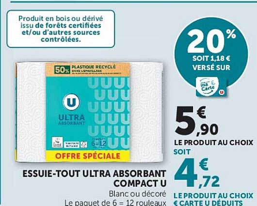 ESSUIE-TOUT ULTRA ABSORBANT COMPACT U