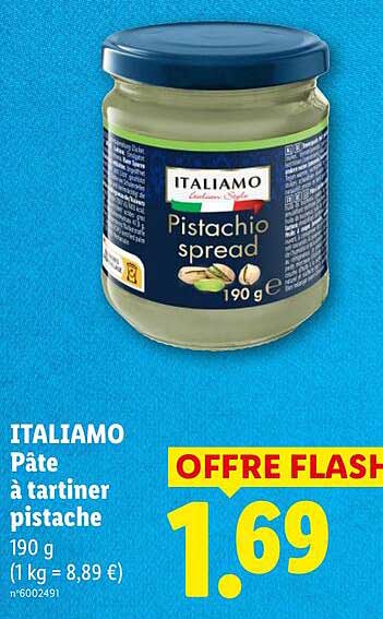 Pate A Tartiner Pistache Lidl