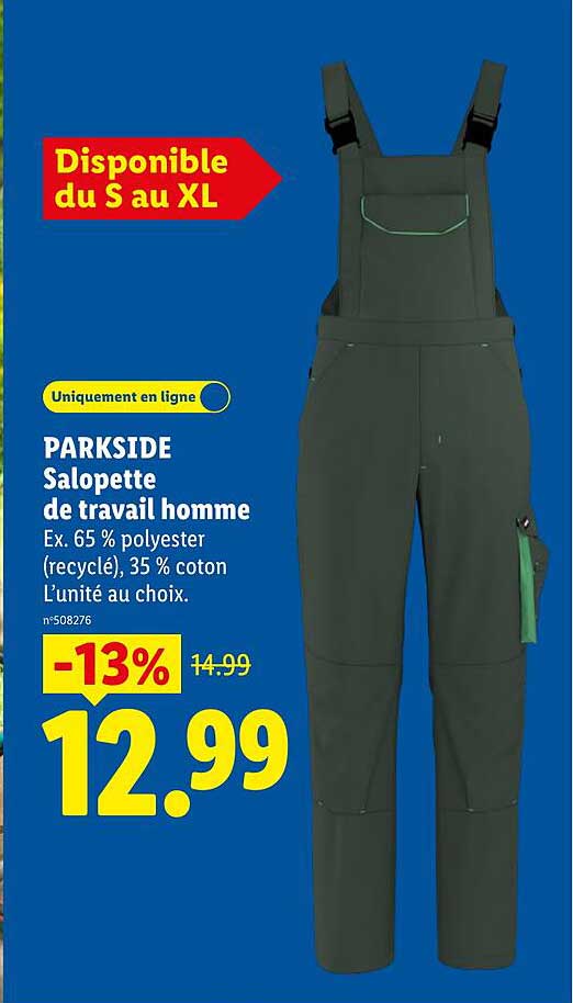PARKSIDE Salopette de travail homme