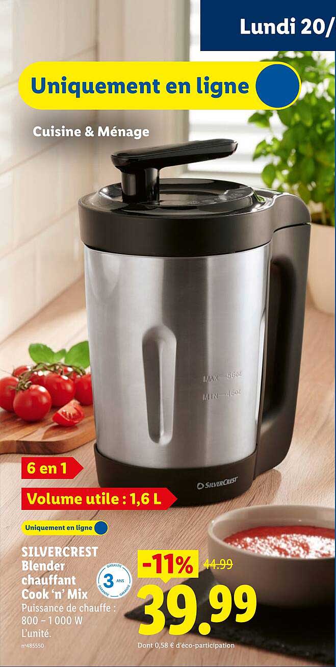 promo-silvercrest-blender-chauffant-cook-n-mix-chez-lidl