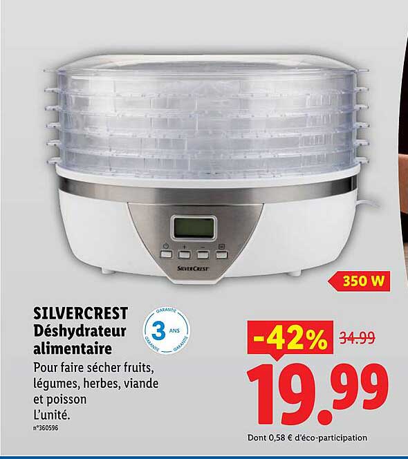 SILVERCREST Déshydrateur alimentaire