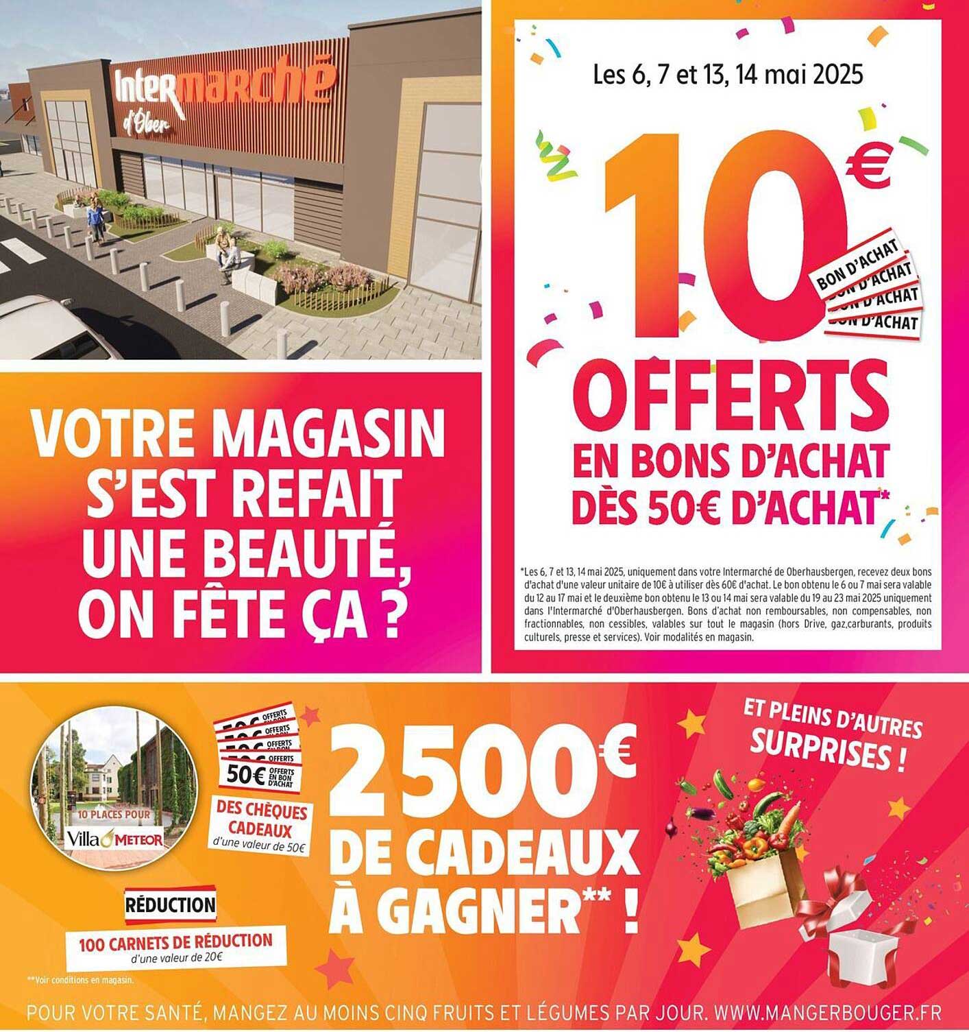 10 € OFFERTS EN BONS D'ACHAT DÈS 50 € D'ACHAT