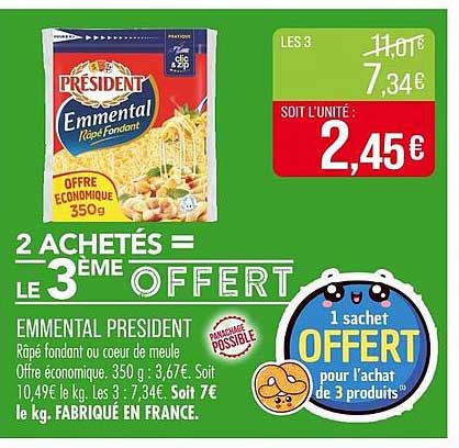 2 ACHETÉS = LE 3ÈME OFFERT