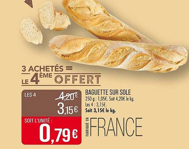 3 ACHETÉS = LE 4ème OFFERT