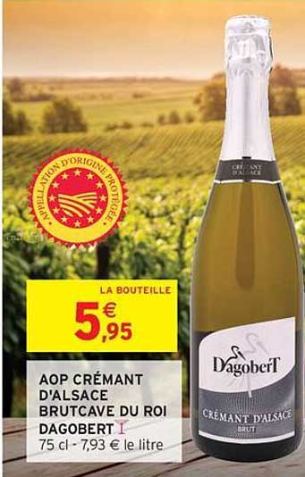 AOP CRÉMANT D'ALSACE BRUTCAVE DU ROI DAGOBERT