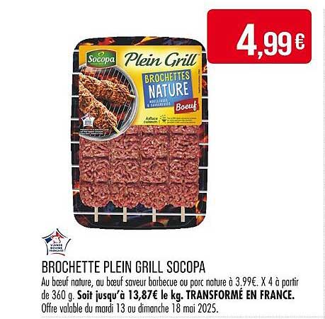 BROCHETTE PLEIN GRILL SOCOPA