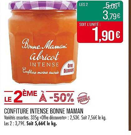 CONFITURE INTENSE BONNE MAMAN