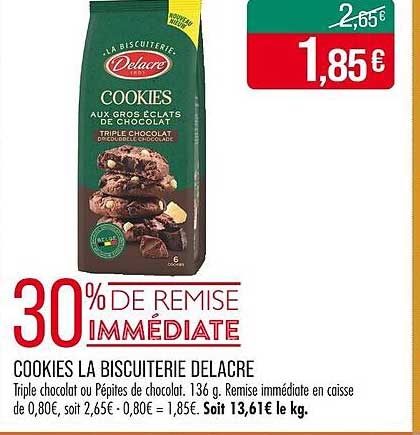 COOKIES LA BISCUITERIE DELACRE