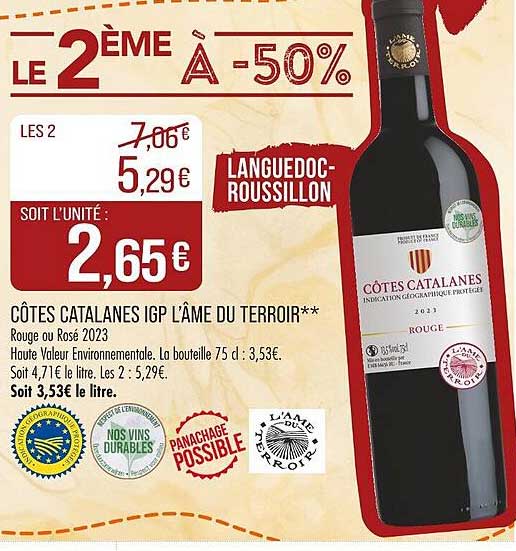 CÔTES CATALANES IGP L’ÂME DU TERROIR**