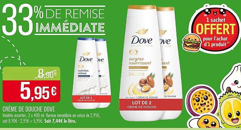 CRÈME DE DOUCHE DOVE