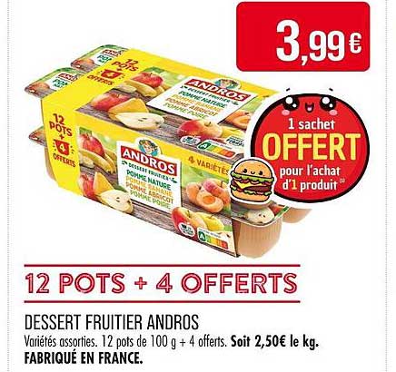 DESSERT FRUITIER ANDROS