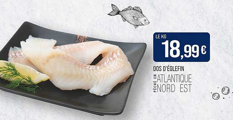 Dos d’Églefin pêché en Atlantique Nord Est
