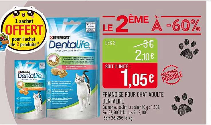Friandise pour chat adulte Dentalife