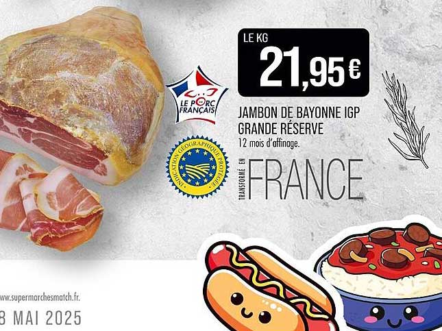 JAMBON DE BAYONNE IGP GRANDE RÉSERVE