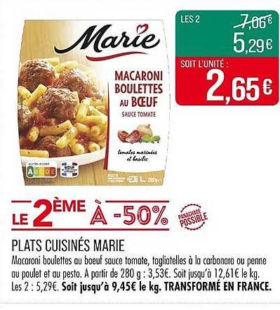 Macaroni boulettes au bœuf sauce tomate