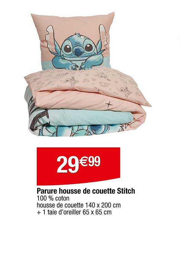 Parure housse de couette Stitch