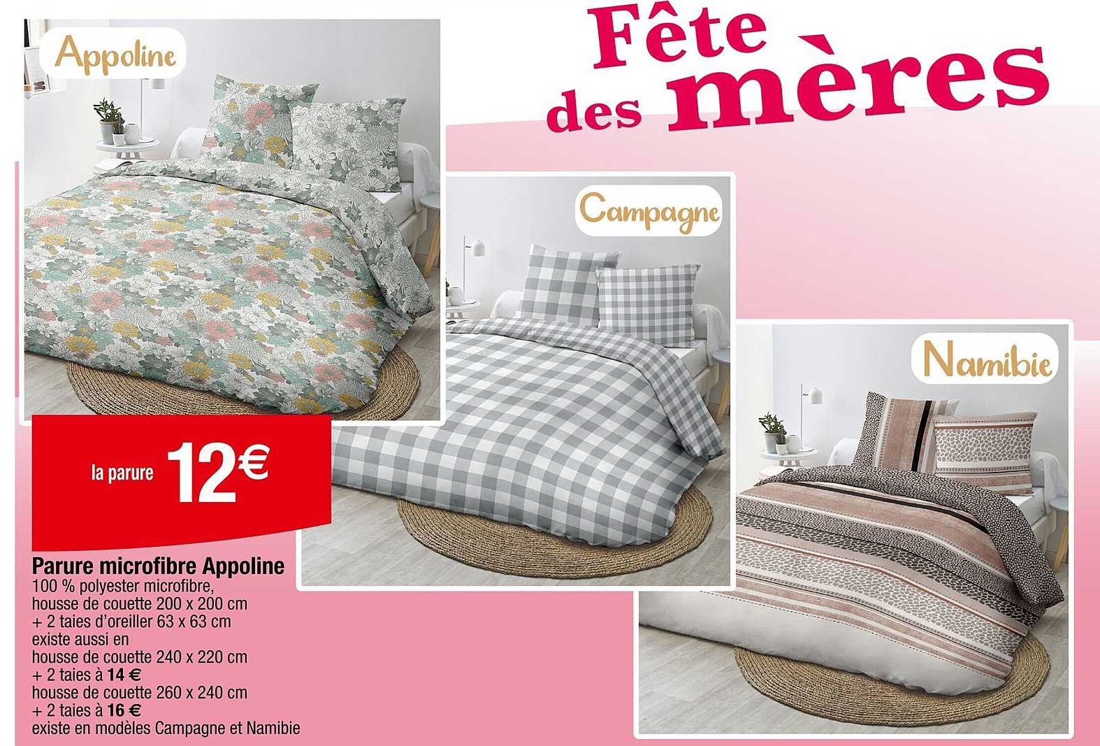 Parure microfibre Appoline