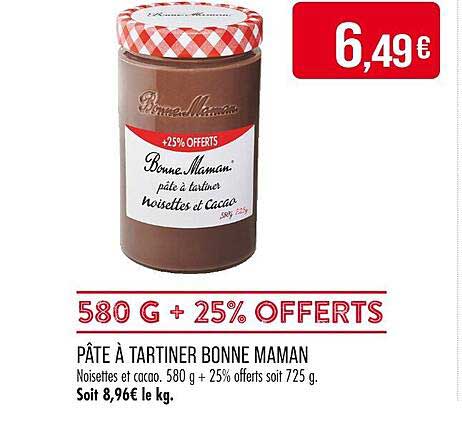PÂTE À TARTINER BONNE MAMAN