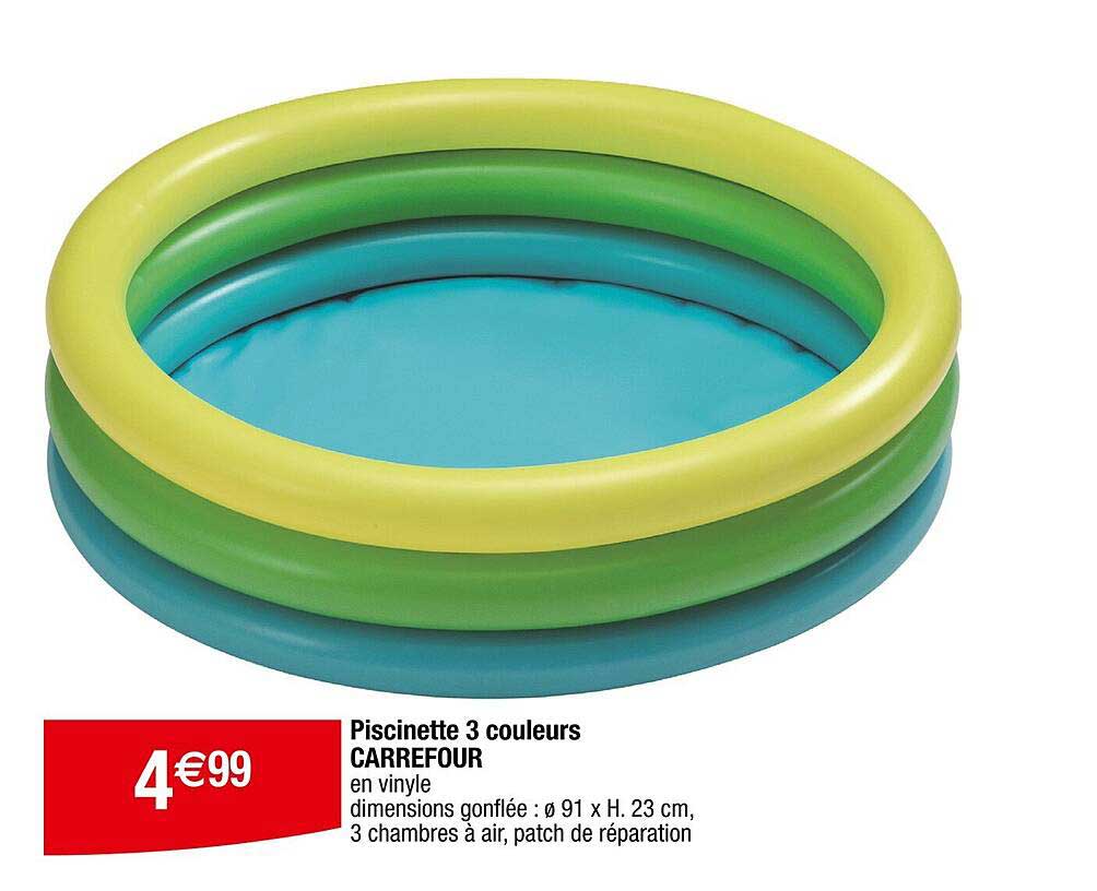 Piscinette 3 couleurs CARREFOUR