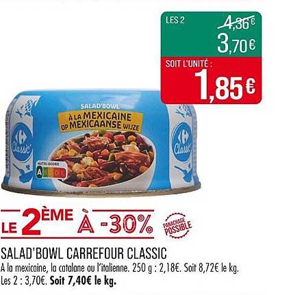 SALAD'BOWL CARREFOUR CLASSIC