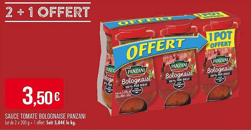 SAUCE TOMATE BOLOGNAISE PANZANI