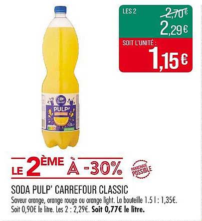SODA PULP' CARREFOUR CLASSIC