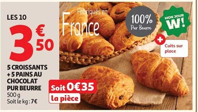 Promo Pains Au Chocolat Pur Beurre U chez U Express - 123Catalogue.fr