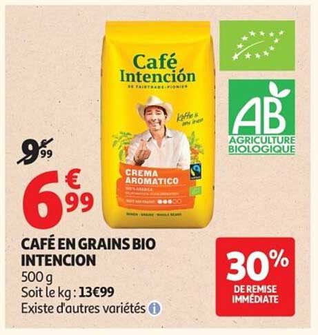 CAFÉ EN GRAINS BIO INTENCION