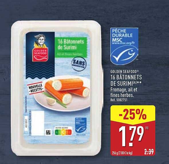 16 Bâtonnets de Surimi