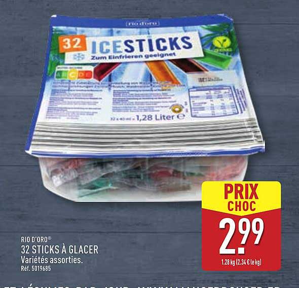 32 STICKS À GLACER