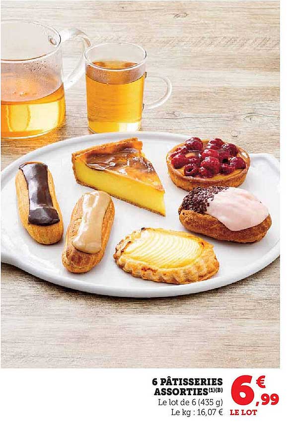 6 PÂTISSERIES ASSORTIES