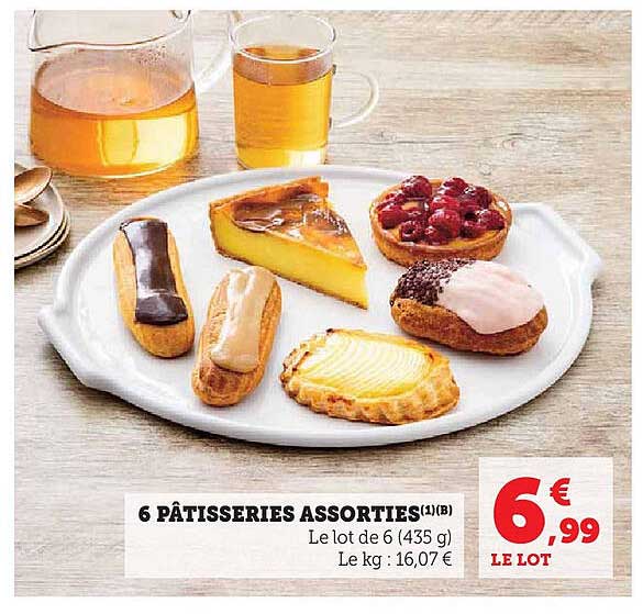 6 PÂTISSERIES ASSORTIES